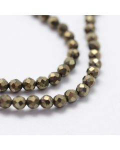 Prirodni Pirit perle 2mm faset ( KPPIR1002F )