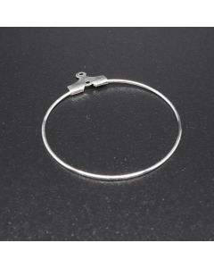 Alka za Minđuše 33x30 mm - boja srebra ( 10010310 )