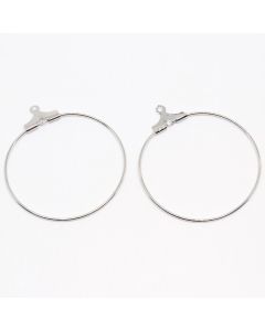 Alka za Minđuše 33x30 mm - boja inoxa ( 10010311 )