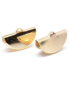 Ukrasni završetak za traku 20x12 mm - boja antik zlata ( 10010428 )