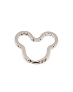 Dupla alka za priveske za ključeve  31x3 mm, boja inoxa   ( 100153 )