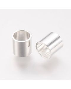 Mesing perla 5x5 mm, rupa 4 mm- boja srebra.( 1004026 )