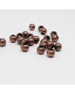 Metalne perle/razdelnici 4 mm. Pakovanje sadrži 200 komada - boja antik bakar .(100442)