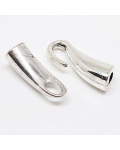 Link kopča za kanap, kožu...  46x8 mm (ukupno), otvor 4 mm- boja antik srebra (10204001)