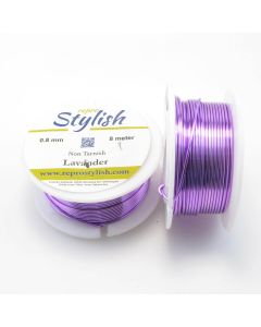 Posrebrena žica Lavanda--Non Tarnish 0,8 mm. 1020LAV-08