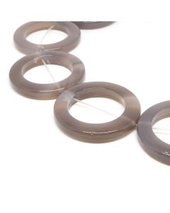 Pirordni Ahat perle alke 35-43 x 5mm-otvor oko 25mm. Cena je data za niz od oko 10 perli ( 1103013 )