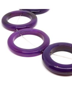 Prirodni Ahat perle alke 35-43 x 5mm-otvor oko 25mm ( 1103017 )