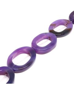 Prirodni Ahat perle alke 35x25x5mm-otvor oko 20x13 mm( 1103024 )