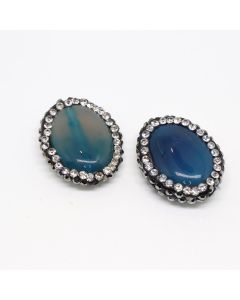 Ukrasna perla  od Ahata 20 x 16 mm ( 113004 )