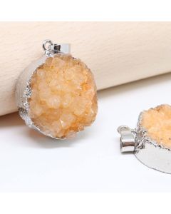 Privezak Druzy Ahat oko 30x8 mm ( 11350016 )