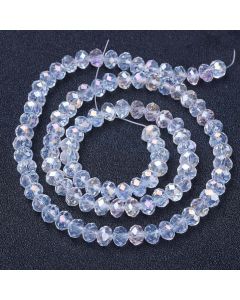 Brušeno staklo Rondele 8x6 mm ST100B02