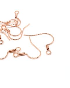 304 Stainless Steel Udice za minđuše 15x13 mm, rupa: 2mm, igla: 0.8mm- boj Rose Gold ( 2040024 )