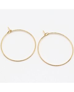 304 Stainless Steel Alka za mindjuše 29x25mm, igla: 0.8mm- boja Gold( 2040025 )