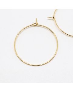 304 Stainless Steel Alka za minđuše 45x40 mm, igla: 0.8 mm- boja Gold ( 2040026 )