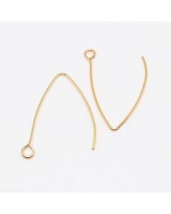 304 Stainless Steel Udica za minđuše 22x15 mm, igla: 0.8mm- boja GOLD ( 2040032 )