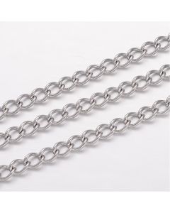 304 Stainless steel lanac 5x3.5x0.8mm- produžni lanac  ( 2061027 )