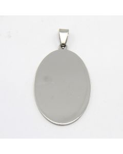 Privezak 304 Stainless steel za graviranje 53x30x1mm ( 207027 )