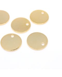 Privezak 304 Stainless steel za graviranje 8x1 mm- boja Gold ( 207028 )