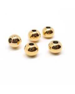 304 Stainless Steel perla 8x7 mm, rupa: 1.5mm- boja Gold ( 208108 )