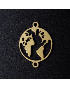 Link Svet 304 Stainless steel  20x15x1mm-boja zlata ( 209122 )