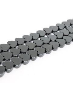 Hematit perle  3x3 mm, boja hematita, Cena je data za 1 niz od oko 39cm, Niz sadrži oko 98 perli ( 2131007 )