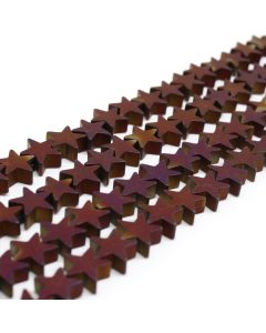 Hematit perle  8x8 mm, boja mat metalik ljubičasta, Cena je data za 1 niz od oko 39cm, Niz sadrži oko 48 perli ( 2131071 ) 