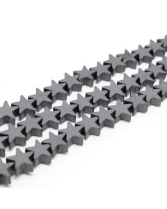 Hematit perle  6x6 mm, boja mat hematita, Cena je data za 1 niz od oko 39cm, Niz sadrži oko 60 perli ( 2131102 )