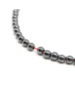 Hematit perle 2 mm, boja hematita, Cena je data za 1 niz od oko 39cm, Niz sadrži oko 198 perli ( 2131159 )