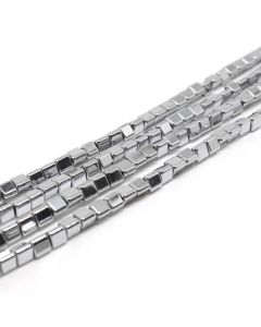 Hematit perle 3x5 mm, boja metalik srebro ( 2131259 )