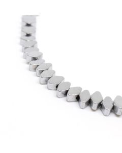 Hematit perle 4x3 mm, boja metalik srebro ( 2131278 )