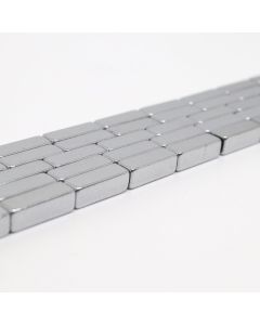 Hematit perle 4x8 mm, boja metalik srebro ( 2131281 )