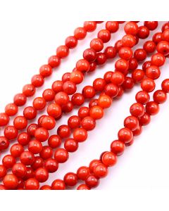 Prirodni bojeni Bamboo Koral 5mm A grade, rupa oko 1 mm...23KP10