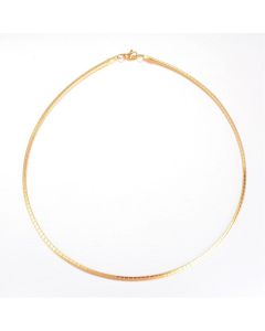 304 Stainless steel lanac/ ogrlica  oko 45 cm dužine x 3x1mm  ( 261011 )