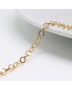 304 Stainless steel lanac u boji zlata - 4 mm ( 26105 )