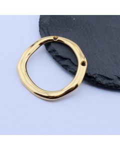 304 Stainless Steel Privezak 40x38 mm/1 kom Gold IP...26SS02-B-G