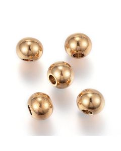 304 Stainless Steel razdelnici 6x5mm- boja zlata ( 28102 )