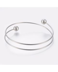 304 Stainless Steel osnova za narukvice   ( 29101 )