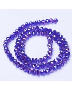 Brušeno staklo Rondele 8x6 mm ST100B15