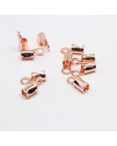 Završetak za kožicu, kanap mesing pozlata u boji  Rose Gold 8x3 mm (  331030 )