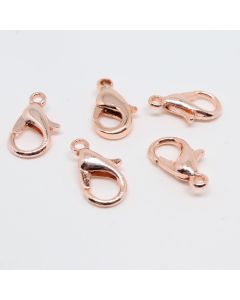 Kopča Lobster 13x8 mm, mesing sa pozlatom Rose Gold  (  331043 )