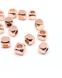 Perla 4x4, rupa  oko 2 mm- 18K pozlata Rose Gold  (  331110 )