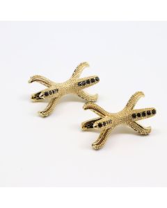 Perla pozlata+CZ  Yellow Gold 21x10 mm (  332001 )