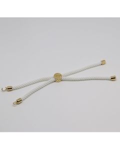 Osnova za narukvicu svileni kanap  + pozlata Yellow gold (  332011 )