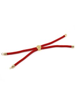 Osnova za narukvicu svileni kanap + pozlata Yellow gold ( 332012 )