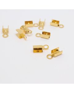 Završetak za kanap,kožicu, mesing pozlata Yellow gold 12x3 mm (  332036 )