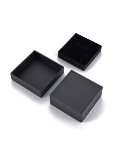 Kutije za nakit sa sundjerom, sa izrezima za prstenje, ogrlice i narukvice 7.4x7.4x3.2cm (S018-3)