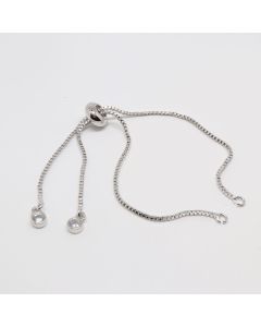 Osnova za narukvicu Rodijum+CZ (  334005 )