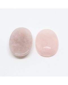 Kabašon 25x18  mm Rozen Kvarc   ( 3400040 )