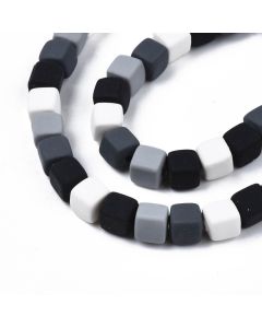 Perle od polimerne gline 6x6x6mm (06001)