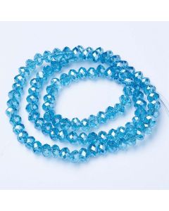 Brušeno staklo Rondele 8x6 mm ST100A13